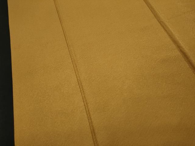 平和屋着物□上質な色無地 山吹茶色 正絹 逸品 CAAR2927yc