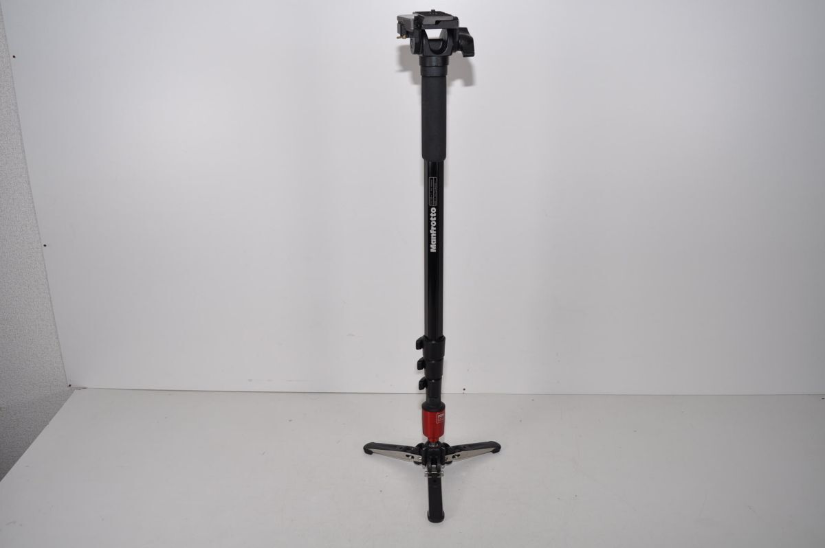 Manfrotto 一脚 フルードビデオ一脚 4段 2WAY雲台 アルミニウム製 560B-1