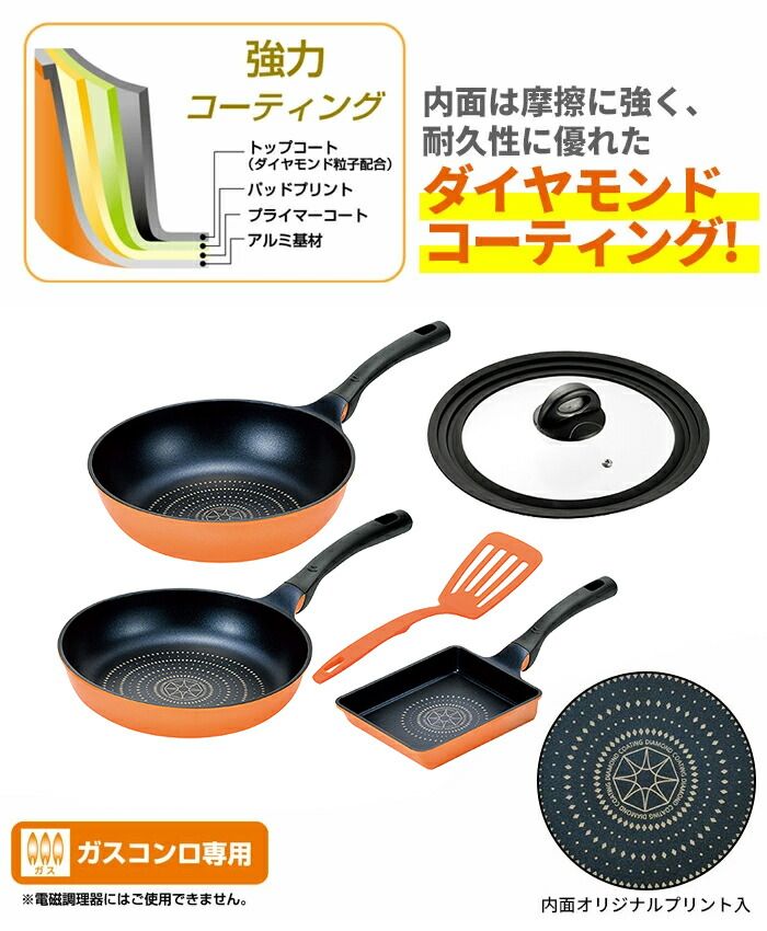  フライパン 26 cm 炒め鍋 28 兼用ガラス蓋 卵焼き器 ターナー 5点セット ガス火 軽量 いため鍋 深型フライパン 中華鍋 ふた付き フッ素加工 ダイキャスト製 汚れ キズに 強力コーティング 一体型 超軽量 ガスコンロ 新生活 一人暮らし スキレット 鍋 フライパンセット 鍋 グリル