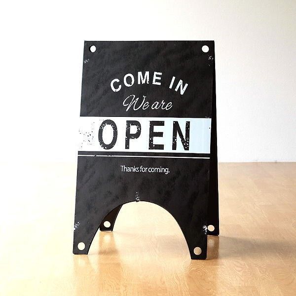 サインボード 看板 オープン クローズ プレート サインスタンド 店舗 カフェ 玄関 OPEN CLOSED 開店 閉店 オープンクローズサインボード