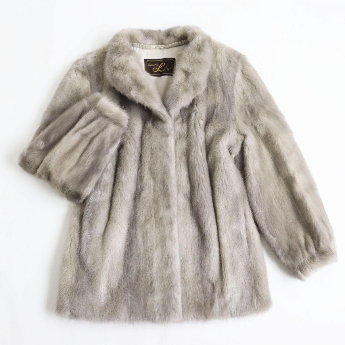 mink fur ミンクファー　サファイアミンク　毛皮　ショート丈 良品△サファイアミンク MINK 本毛皮ショートコート ジャケット