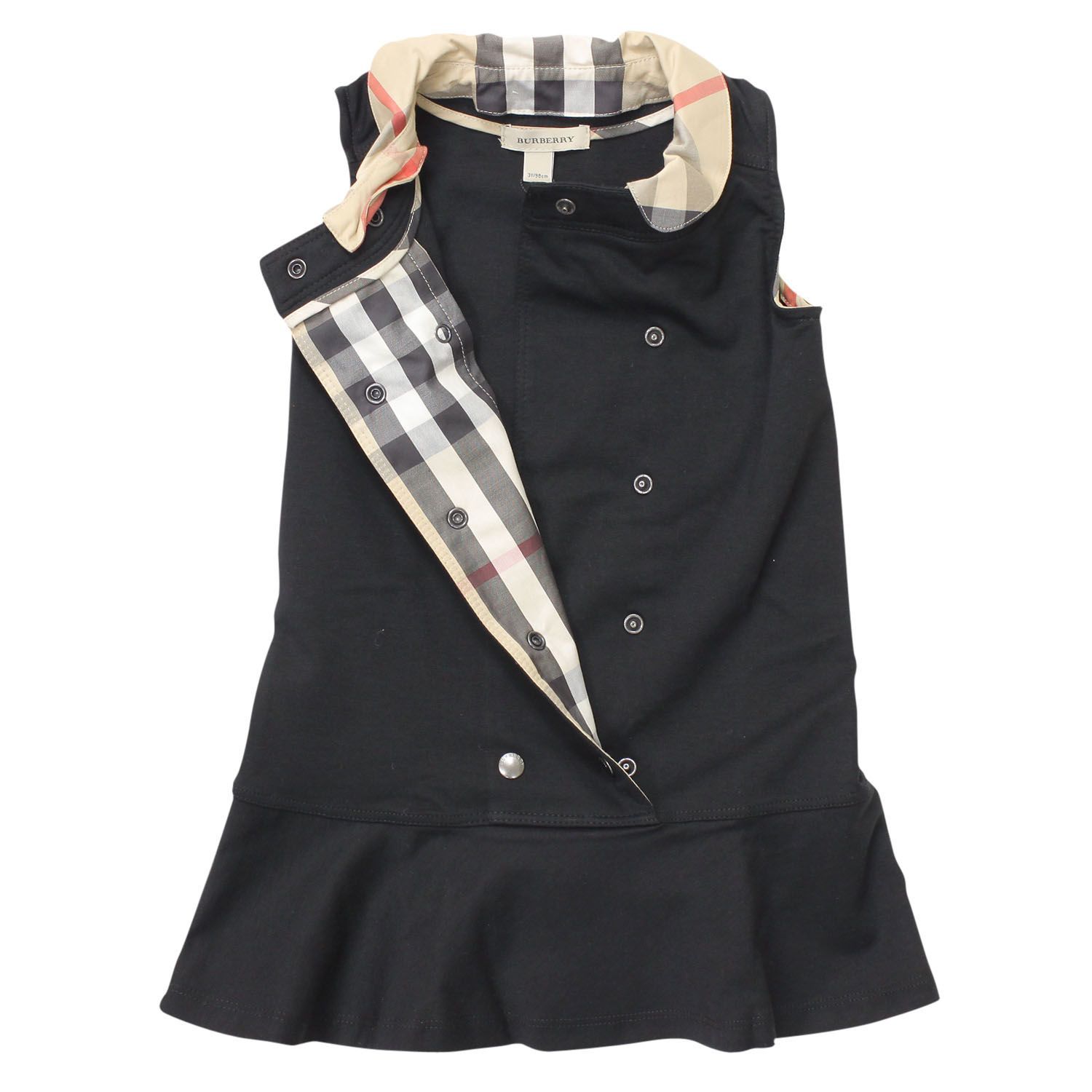 バーバリー　ノースリーブ　ワンピース BURBERRY バーバリー 子供服 ノースリーブワンピース [B02400BK