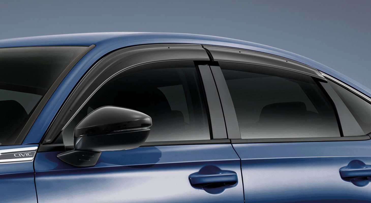 シビック ホンダ純正 CIVIC ドアバイザー サイドバイザー ステンレスモールタイプ HONDA GENUINE ACCESSORIES