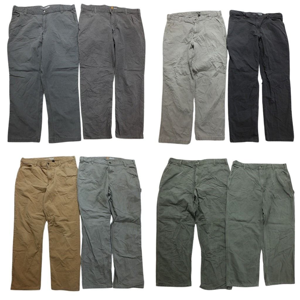 古着卸 まとめ売り カーハート Carhartt ダック ペインター パンツ 8枚セット メンズ 40 |42 ワークパンツ ツールポケット 古着 NB9773