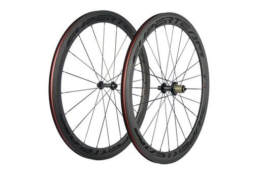 SUPERTEAMカーボン自転車ホイール50c-23ホイール700CClincher クリアブラック