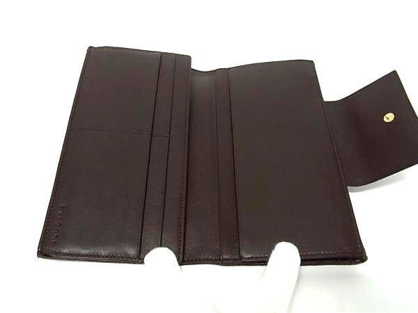 □新品同様□ BVLGARI ブルガリ ロゴマニア キャンバス×レザー 三  