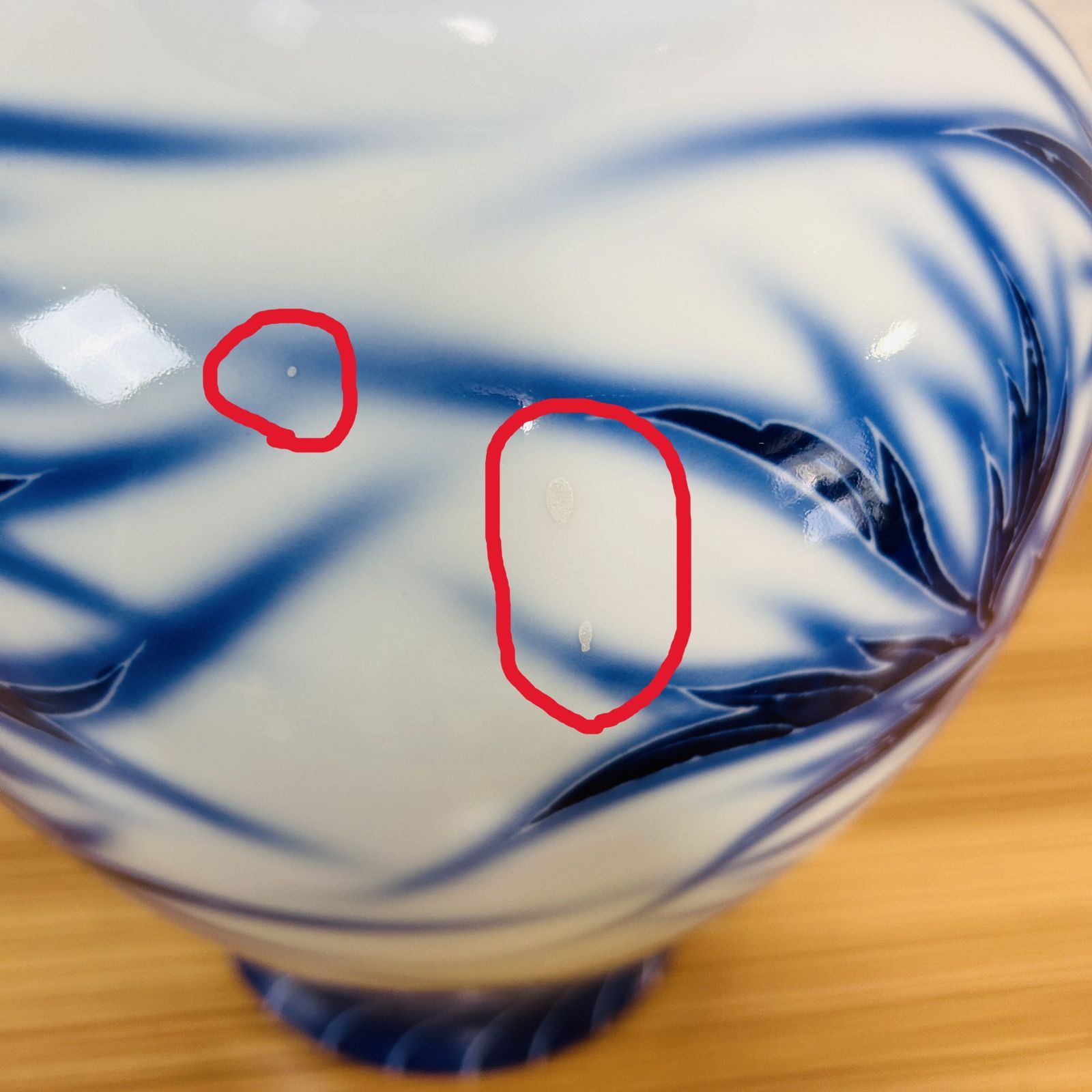 フラワーベース 絵付け