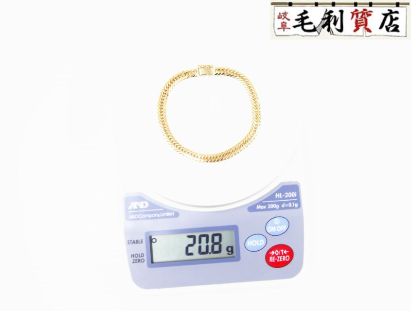 51] Silver925 / 150g 2面 喜平ブレスレット ヴィンテージ 51