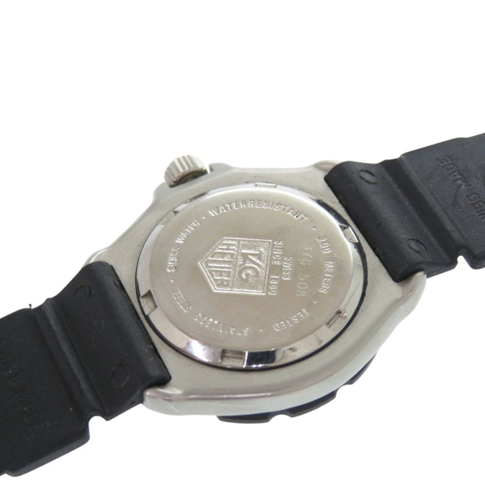 タグホイヤー フォーミュラ1 376.508 SS ラバー ブラック 黒文字盤  