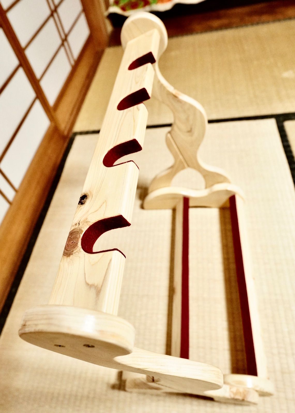 木製三線スタンド