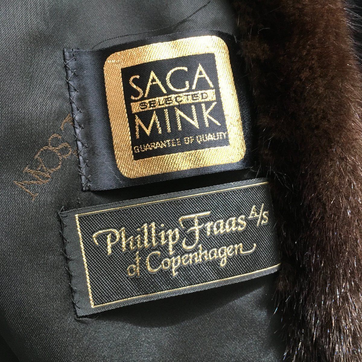 SAGA MINK 金タグ サガミンク KOPENHAGEN FUR コペンハーゲン