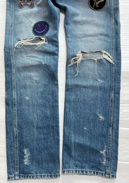 Needles(ニードルズ) KP139  ASSORTED PATCHES STRAIGHT JEAN パッチ デニムパンツ ジーンズ【A31478-007】