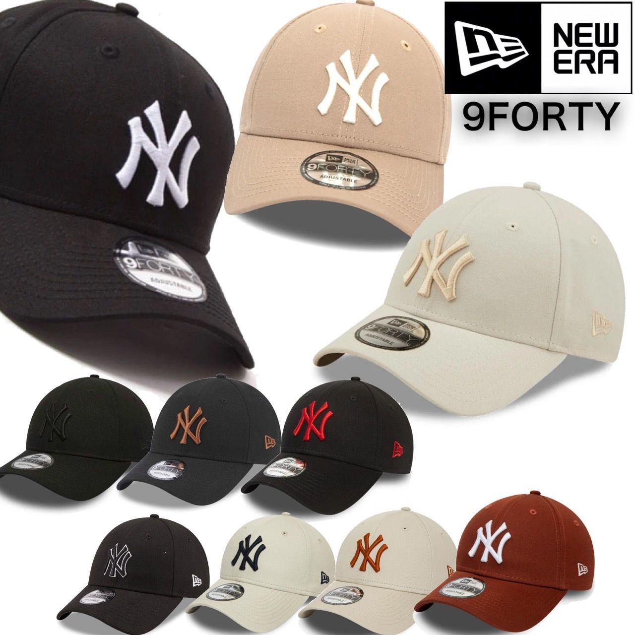 ニューエラ Newera キャップ 帽子 LA ドジャース ナインフォーティ ヤンキース NYY 野球チーム 940 ベースボールキャップ  NEWERA 9FORTY LEAGUE BASIC CAP ① メルカリ