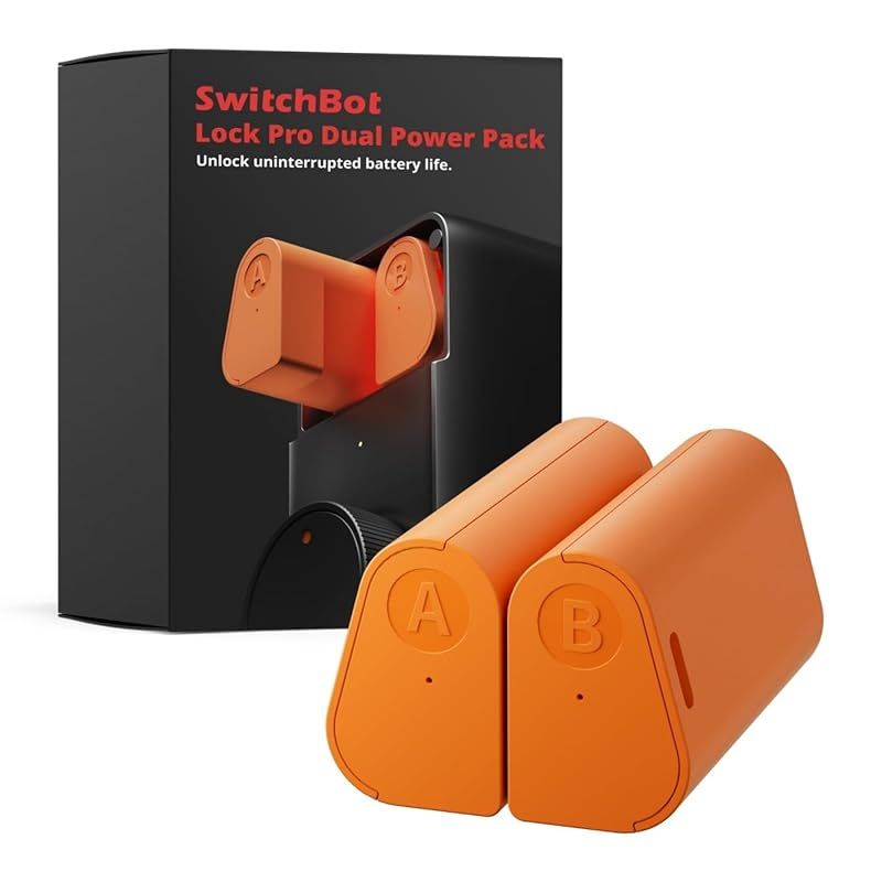 【特価商品】SwitchBot ロックプロ 専用 充電バッテリー セット - 充電可能 365日駆動 バッテリー心配なし