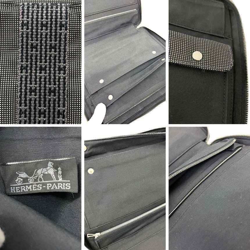 エルメス　　マルチケース HERMES エルメス エールライン ポーチ マルチケース グレー