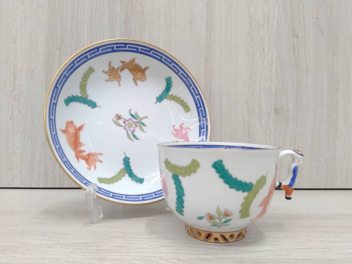ヘレンド Herend／カップ＆ソーサー 1客 シノワズリ ポワッソン 中国