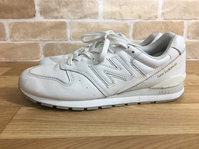 中古】 new balance ﾆｭｰﾊﾞﾗﾝｽ ﾚｻﾞｰｽﾆｰｶｰ CM996LTW ﾛｰｶｯﾄ ﾎﾜｲﾄ系 25.5