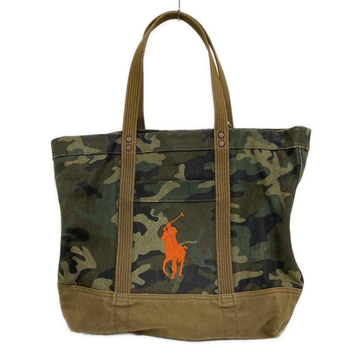 ポロ・ラルフ・ローレン カーキ トートバッグ POLObyRalphLauren(ポロラルフローレン) ショルダーバッグ