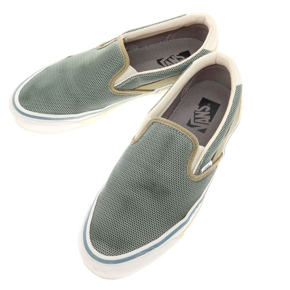 【中古】バンズ VANS 2024年春夏 TOKYO CRUISEコレクション スリッポン スニーカー グレイッシュグリーン【サイズ27cm】【メンズ】