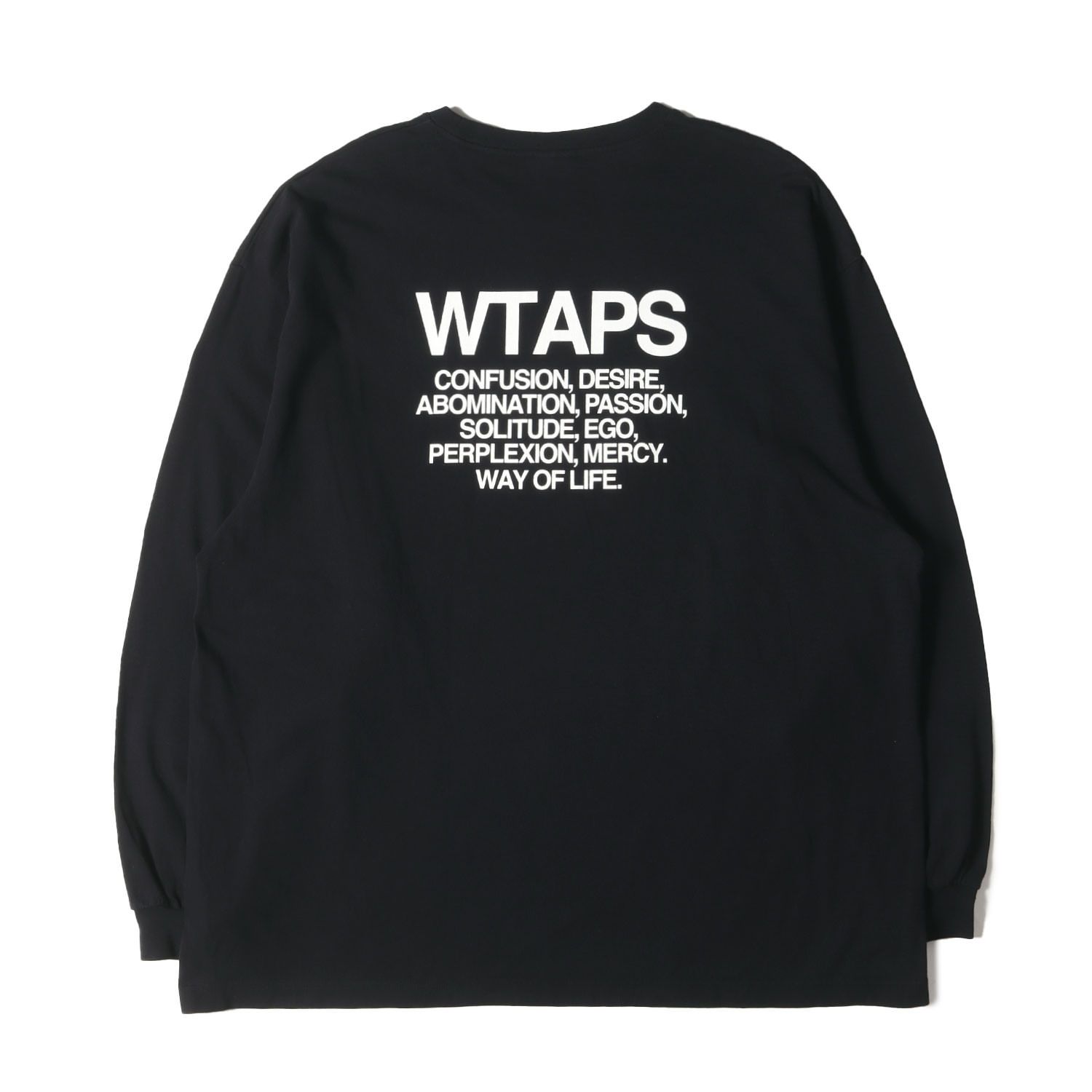 美品 WTAPS ダブルタップス Tシャツ サイズ:L 23SS バックロゴ ロング 