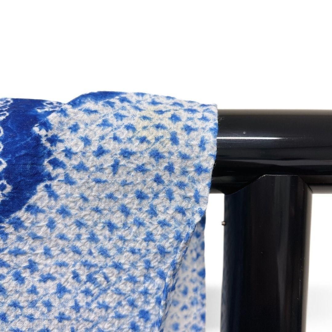 藍染 流線 菊花 饅頭菊 浴衣 有松鳴海絞り 着物 041a p 【公式通販】