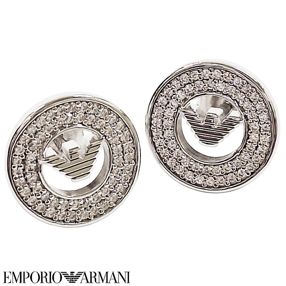 新品】エンポリオアルマーニ ピアス 両耳 レディース シルバー925