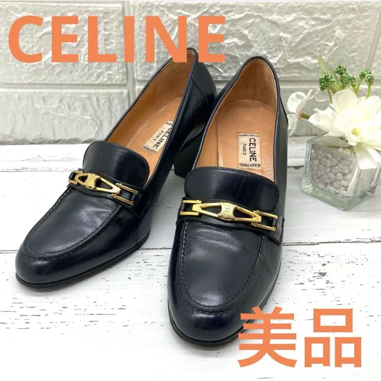 美品❣️ CELINE セリーヌvintage35レザーマカダムパンプス22cm - メルカリ