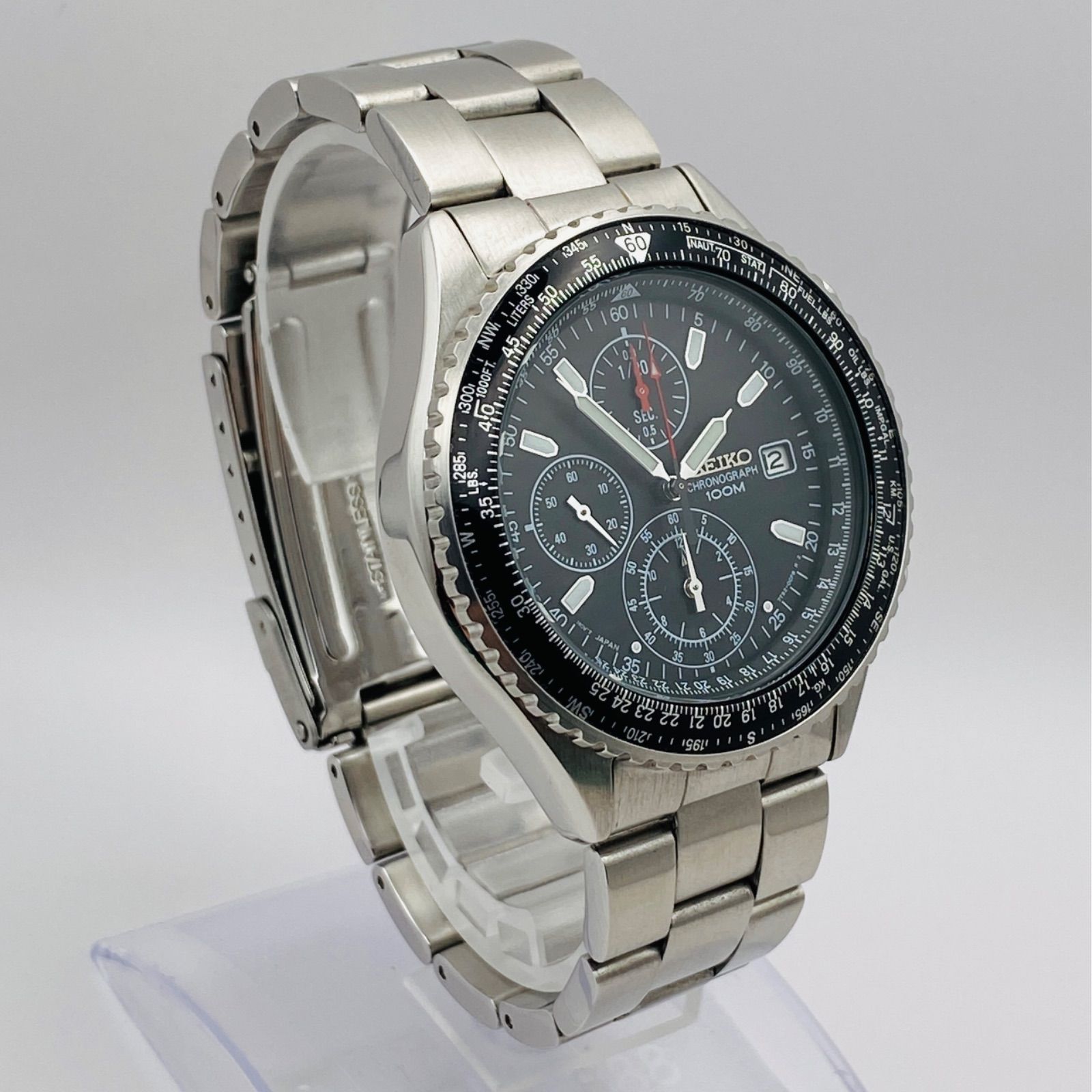 T074）美品 稼動品 SEIKO セイコー フライトマスター パイロット