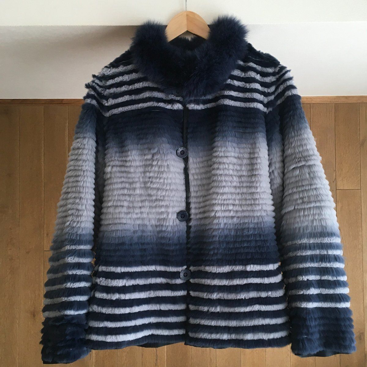 美品]Sun moon 希少毛皮ベスト/ファーベスト/ミンク・牛革/ MLの通販