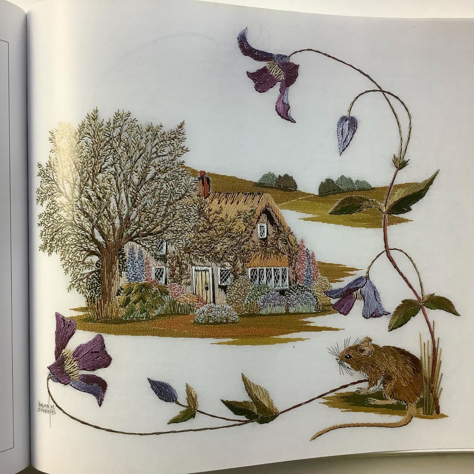 刺繍画 手芸本 刺繍で描く風景画 Embroidered Landscapes 入手困難