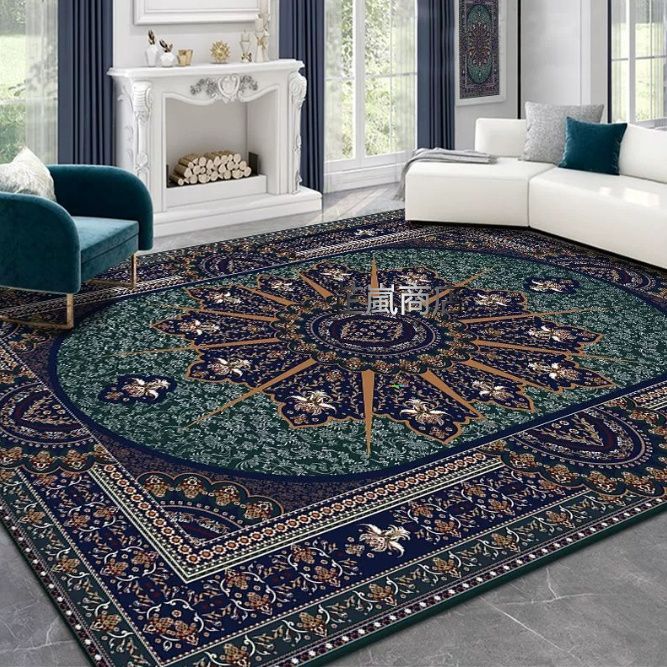 家庭用カーペット ペルシャ風 カーペットアメリカンリビングソファ茶ベッドルームカーペット200 300 CM