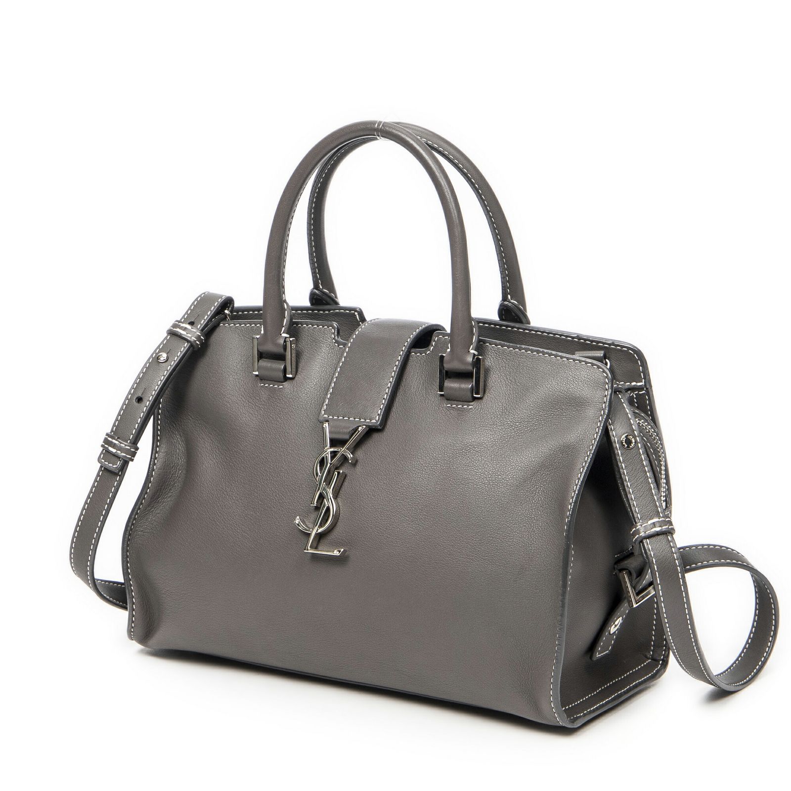 YVES SAINT LAURENT イヴサンローラングレーカーフスキンレザーA