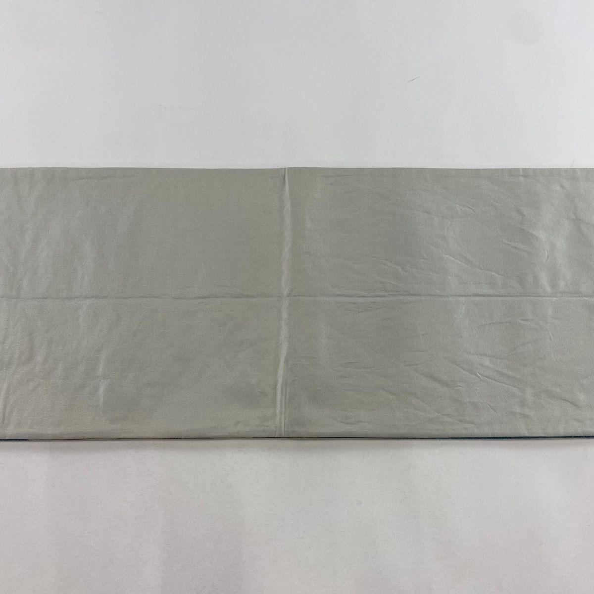 袋帯　六通　正絹　古典柄　花尽くし　金銀糸　雪輪　全長434幅31 袋帯 美品 秀品 華文 草花 金銀糸 箔 灰色 六通 正絹 中古