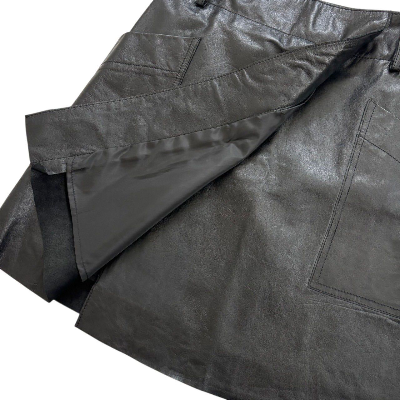 Maison Margiela 本革ラップスカート maison margiela メゾンマルジェラ アパレル スカート ラップ