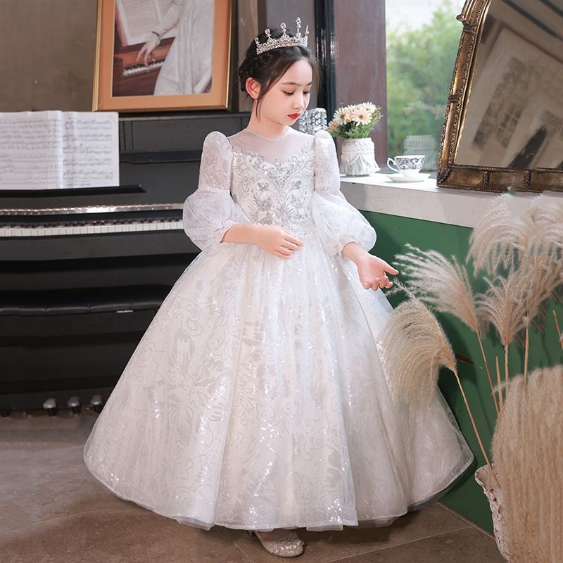 子供 ドレス ピアノ 発表会 ドレス キッズ 女の子 演奏会 ドレス ロングドレス 子どもドレス ジュニア ドレス フォーマル エレガント 結婚式 パーディー ドレスyisha13