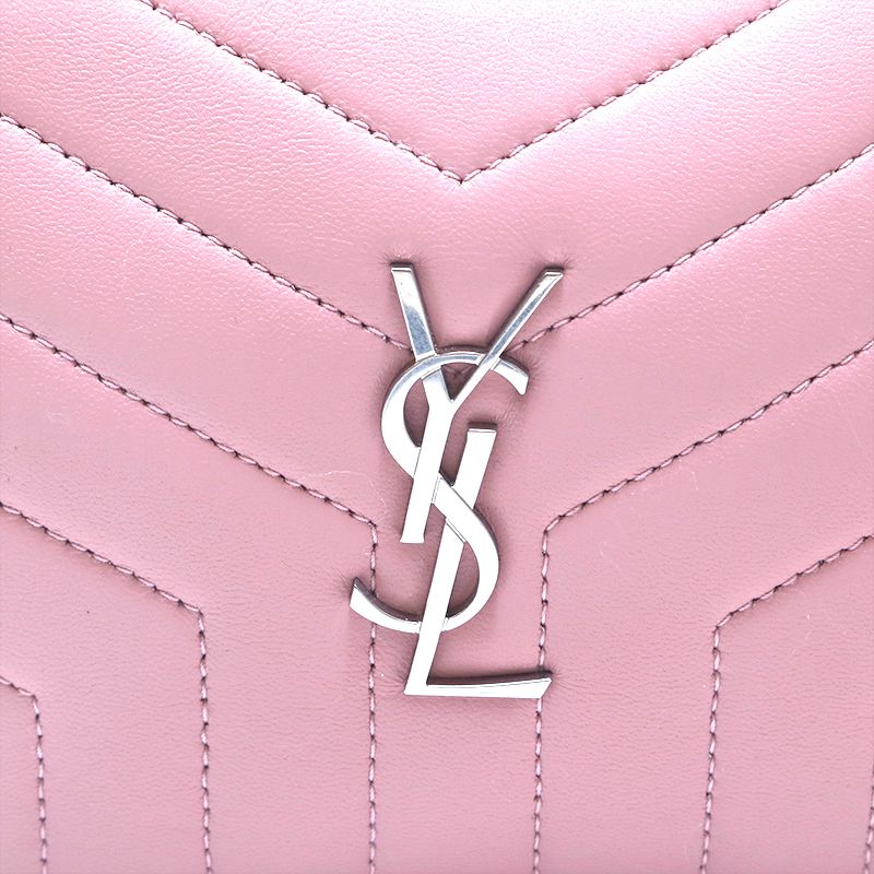 YVES SAINT LAURENT イヴ・サンローラン ポーチ ロゴ - メルカリ