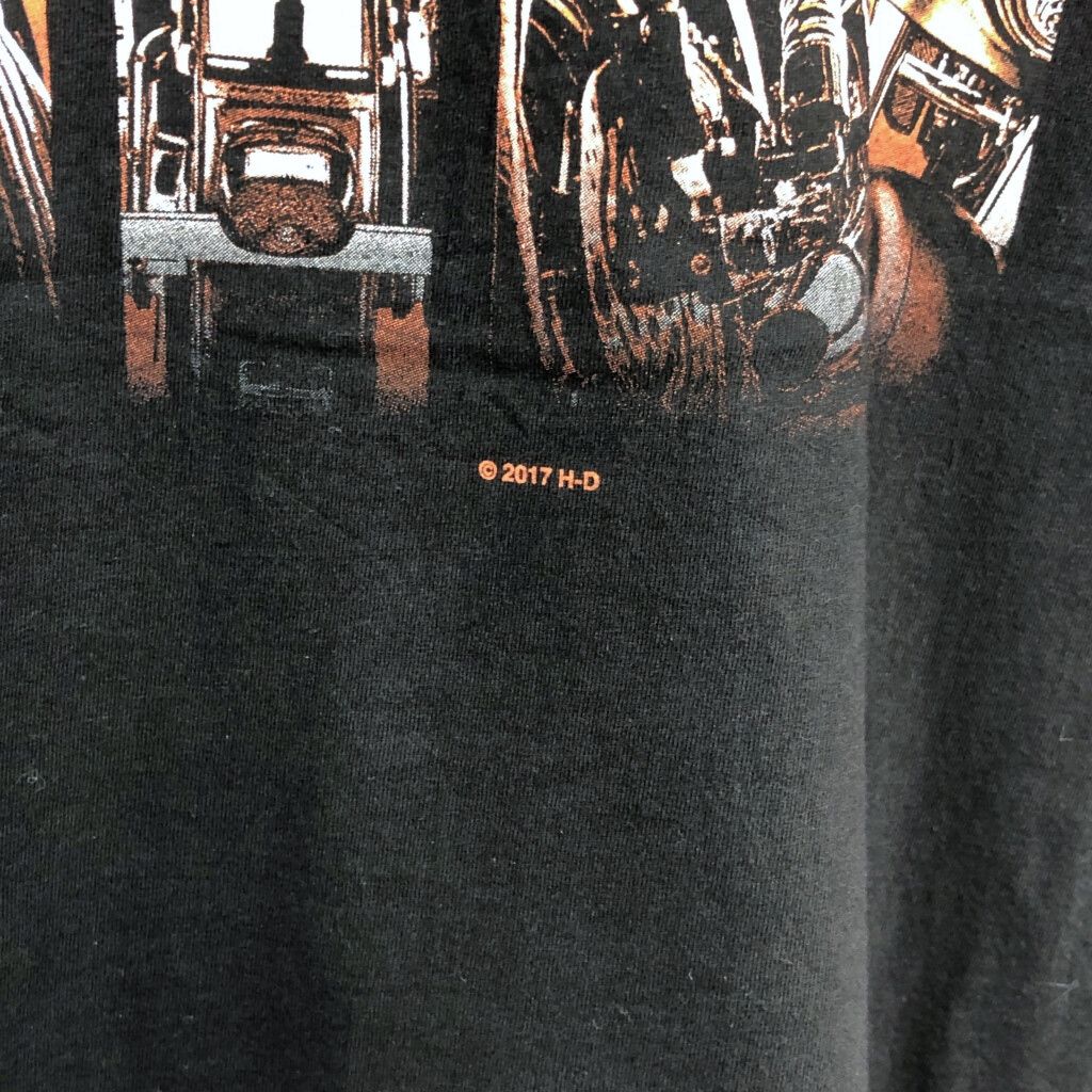 Harley-Davidson ブラック スウェット 古着 USED HARLEY DAVIDSON ハーレーダビッドソン モーターサイクル T