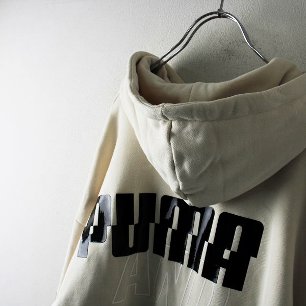 PUMA - 美品 2022 PUMA x WIND AND SEA プーマ ウィンダンシー HOODIE ロゴ プルオーバーパーカー XL/ライトベージュ【2400013239271】 美品 2022 PUMA x WIND AND SEA プーマ ウィンダンシー HOODIE
