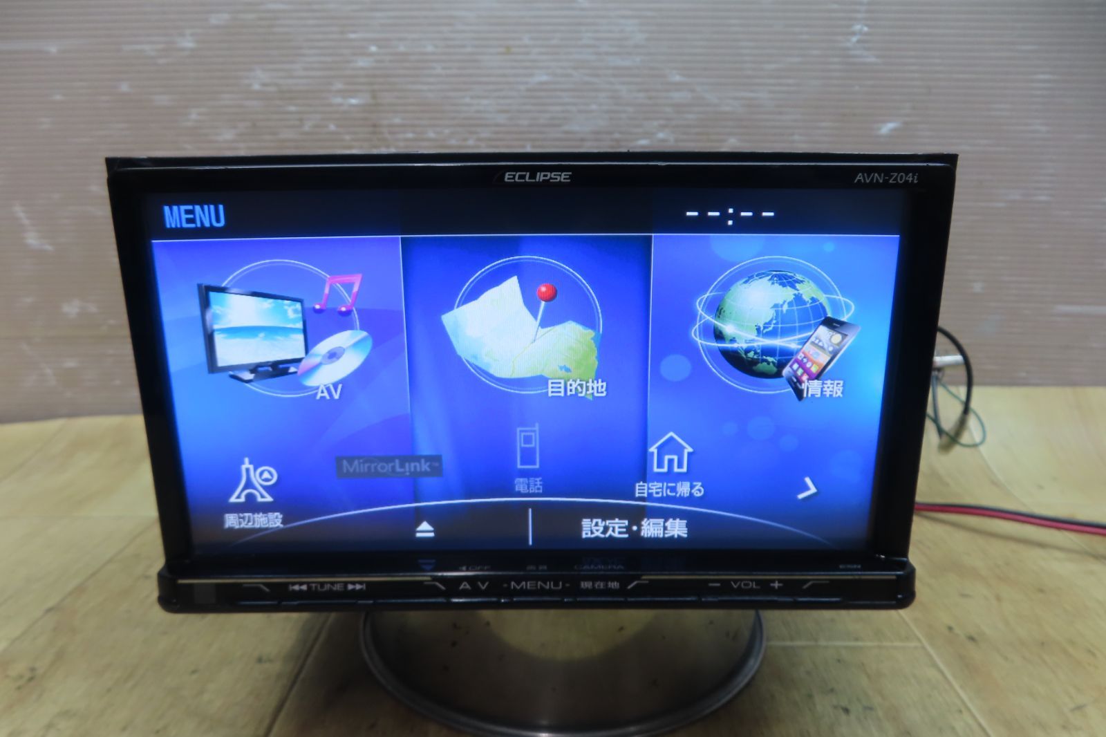 ☆美品 AVN-Z04i 地デジ内臓 Bluetooth DVD再生 地図2017年秋版 純正新品アンテナ付で即使用可 取り説付☆ ECLIPSE DENSOTEN カーナビ AVN-Z04iW 7型ワイド イクリプス デンソー
