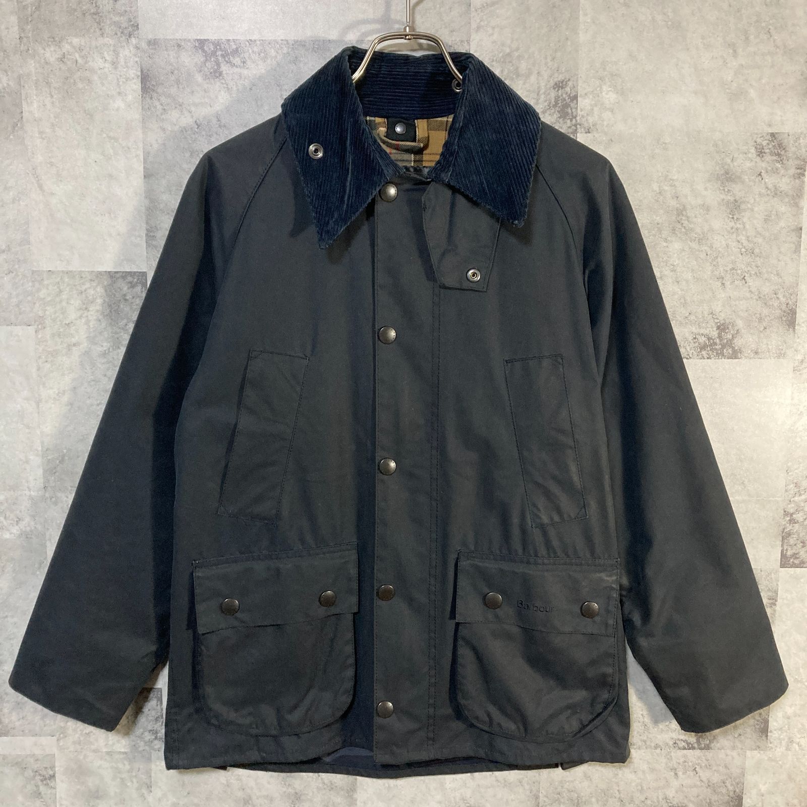 英国製 Barbour バブアー オイルドジャケット BEDALE ネイビー 36 - メルカリ