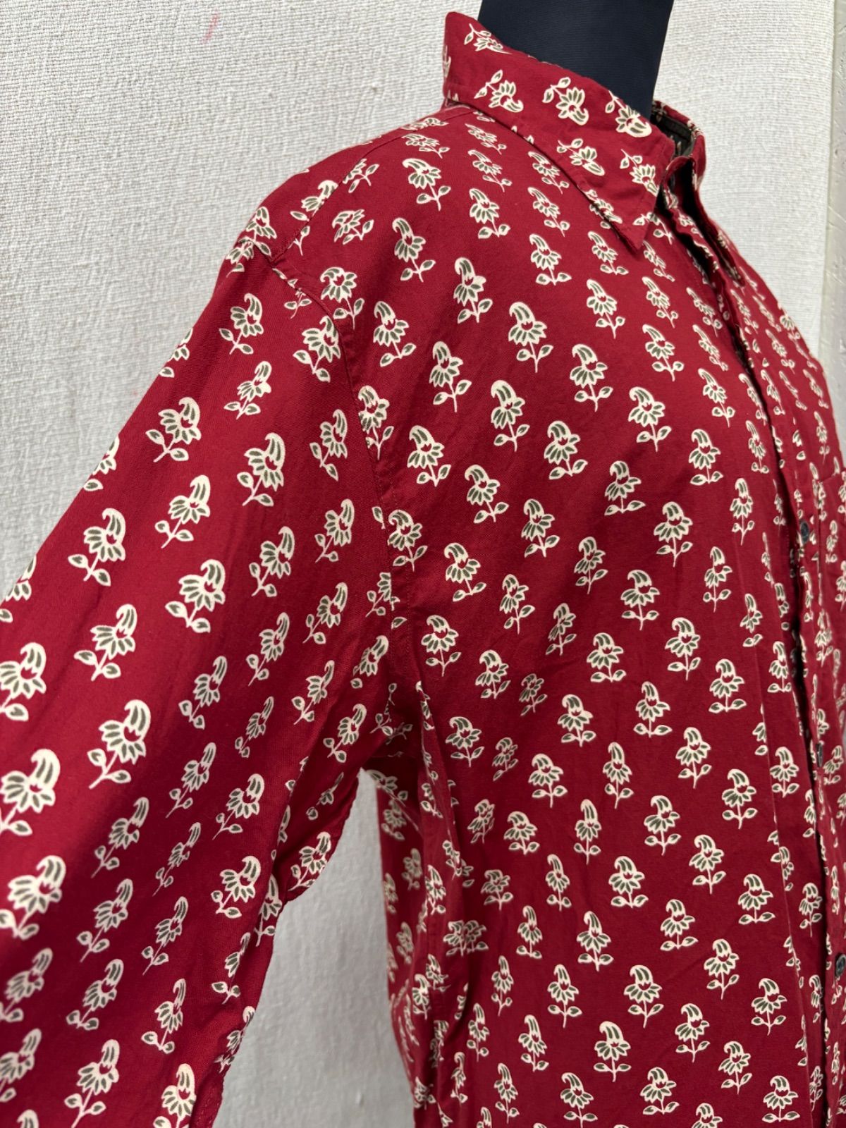 新品　ポールスミ150cm 長袖シャツ 美品】 WG48 Paul smith/ポールスミス 長袖シャツ sizeL 赤色