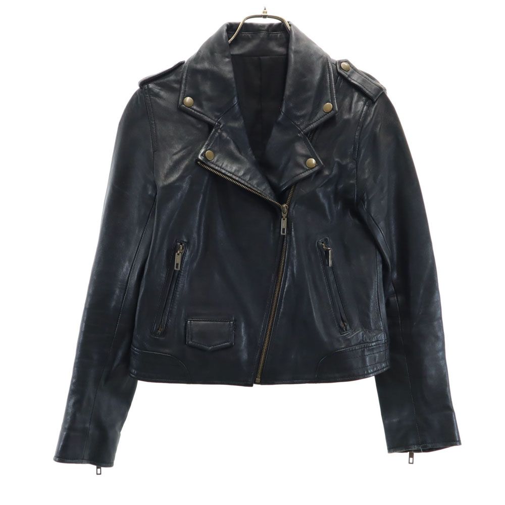 新品タグ付き✨LILY BROWN ダブルライダースジャケット 1サイズ リリーブラウン レザー ダブルライダースジャケット 1 ブラック Lily