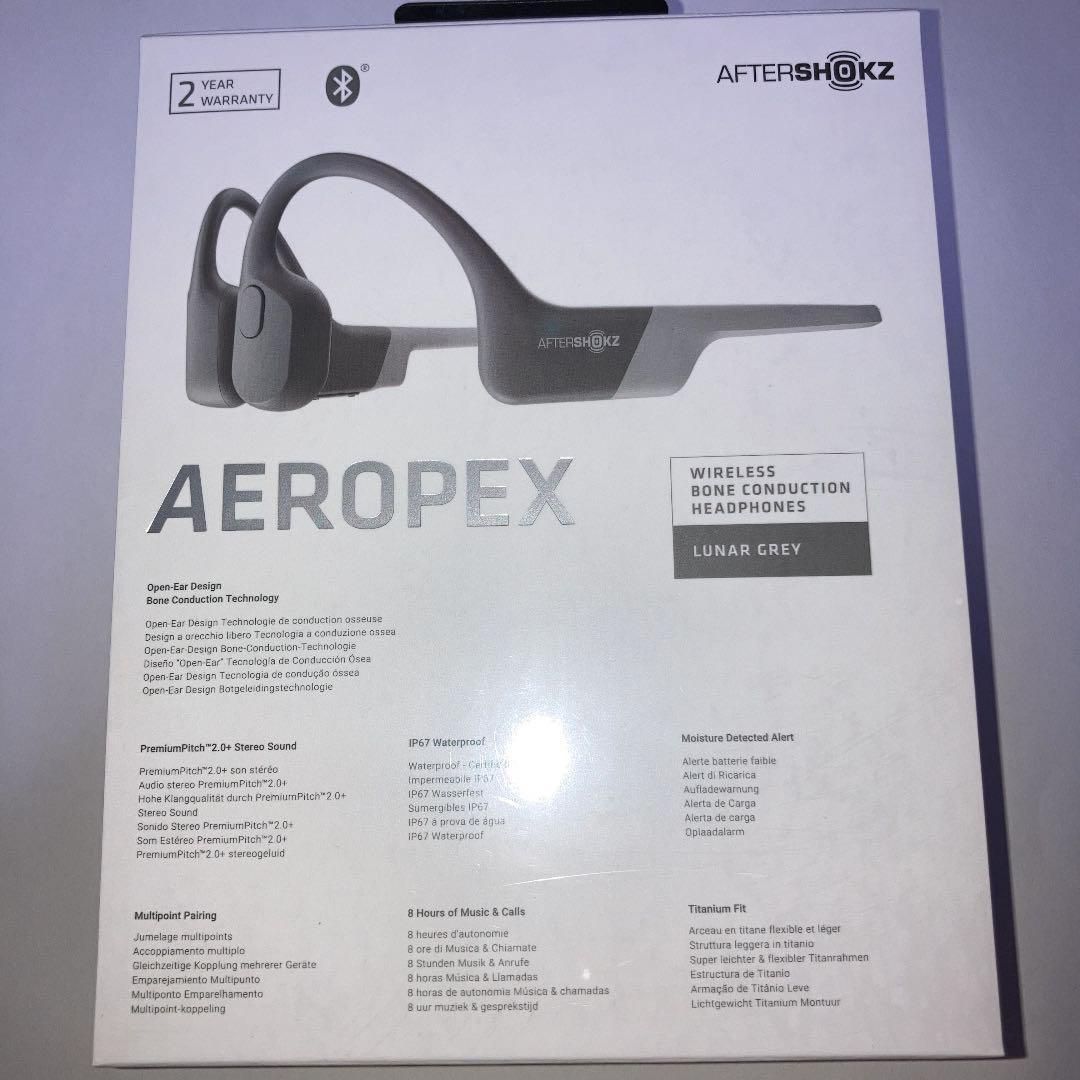 値下げ セール AFTERSHOKZ AEROPEX LUNAR GRAY - メルカリ