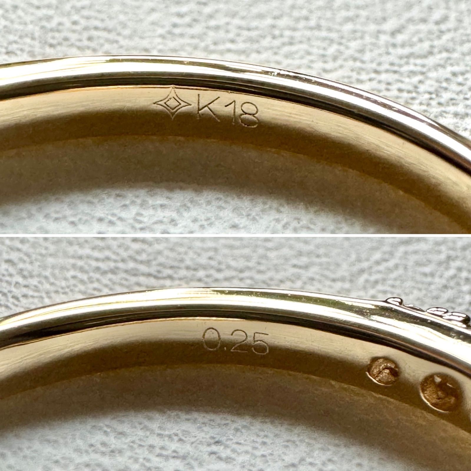 GSTV◆K18YG*14号*スネークモチーフダイヤモンドリング*指輪*へび GSTV◇K18YG*14号*スネークモチーフダイヤモンドリング*指輪
