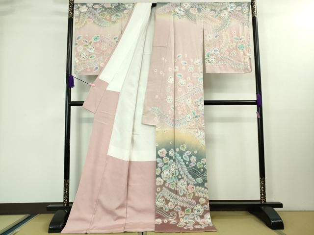 平和屋本店□極上 越後十日町の一流染匠 桐屋・翠山工房 訪問着 辻が花