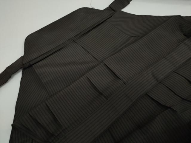 平和屋着物●男性 馬乗り袴 縞 正絹 DAAW5408ud