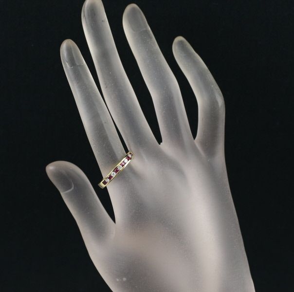 ティファニー リング ルビー ダイヤ ダイヤモンド チャネル  