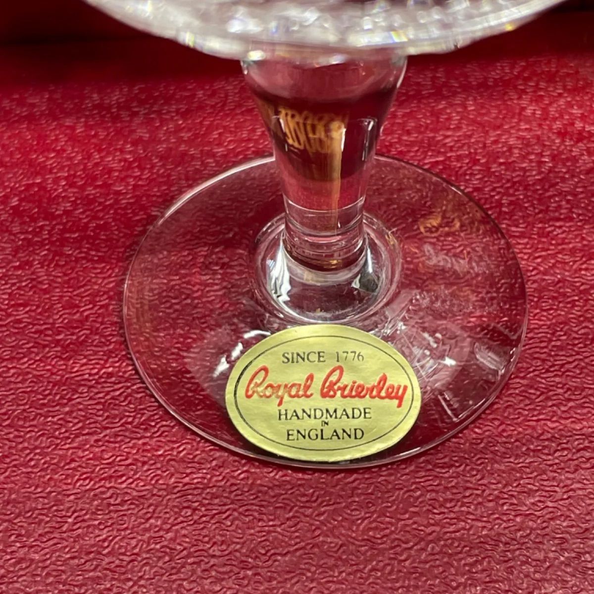 廃盤・稀少】英国製 ロイヤルブライアリー クリスタルガラス ジャム
