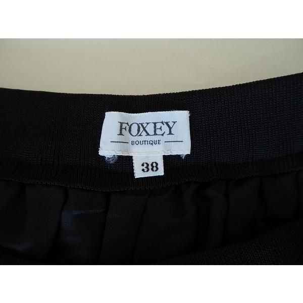 anc フォクシー FOXEY パンツ 38 黒 ショートパンツ レディース