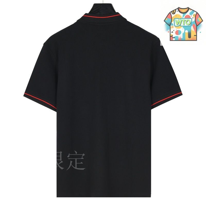 11282【美品・人気デザイン】バーバリー☆テープロゴ定番カラー黒ポロシャツ 11282【美品・人気デザイン】バーバリー☆テープロゴ定番カラー